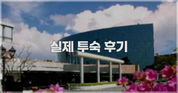 💬 실제 투숙 후기