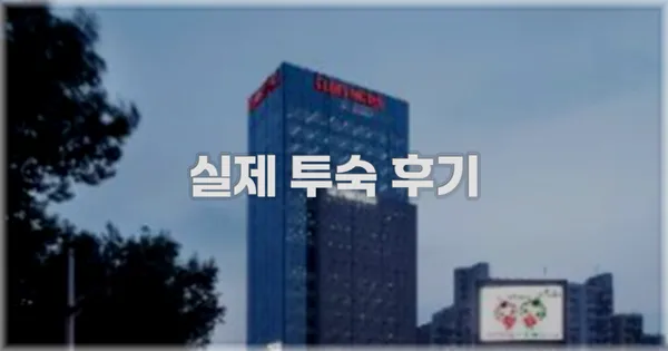 💬 실제 투숙 후기
